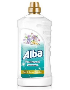 Alba Pavimenti Detergente Liquido - 1 Litro - Fiori Di Bach E Vaniglia
